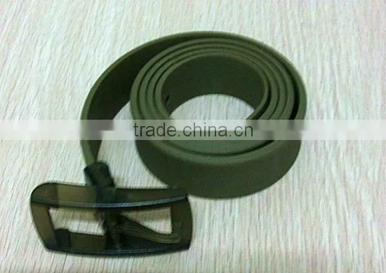colored silicone golf belt eco garment belt for girls and boys