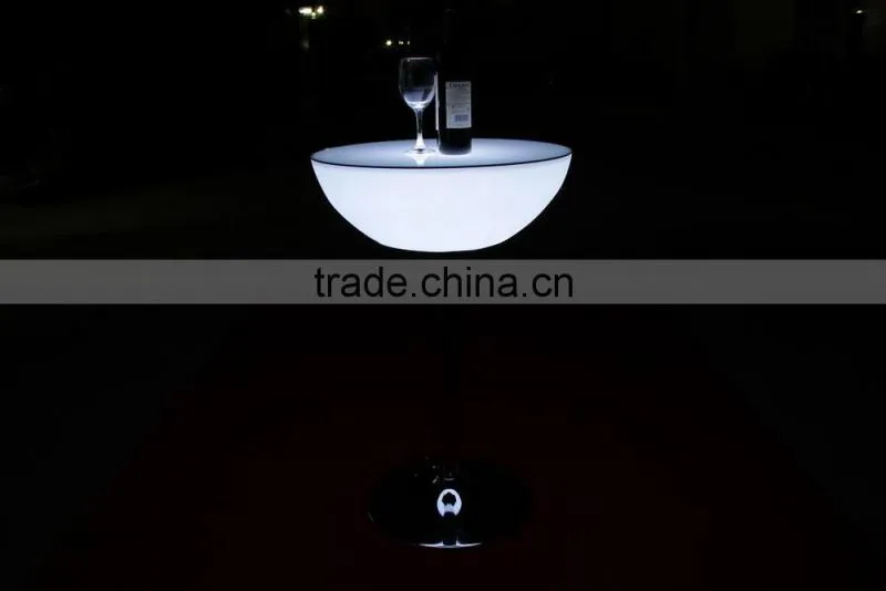 Color changing wholesale plastic home furniture coffee dest led table