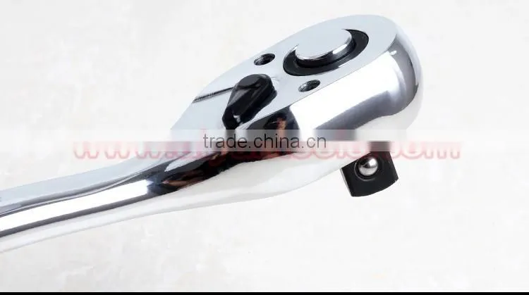 1/2" 3/8" 1/4" Ratchet Wrench (Socket Set) Quick Release wrench 72t Cr-v