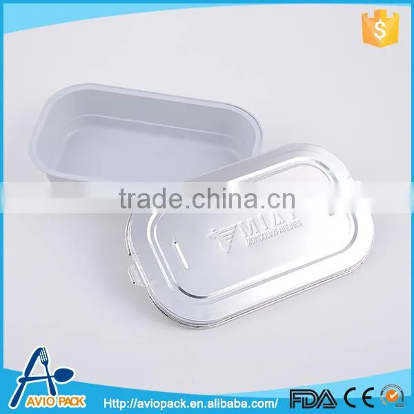 Promotional aluminum inflight custom made food packaging rice container
