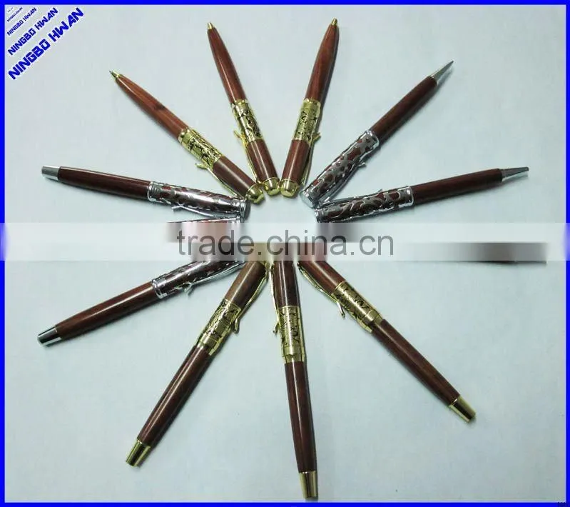 High quality 137mm length promotional wood pen