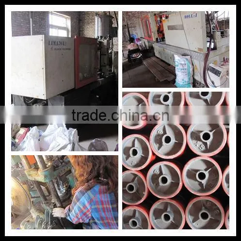 High Quality PP material 6 heavy duty pu caster wheel