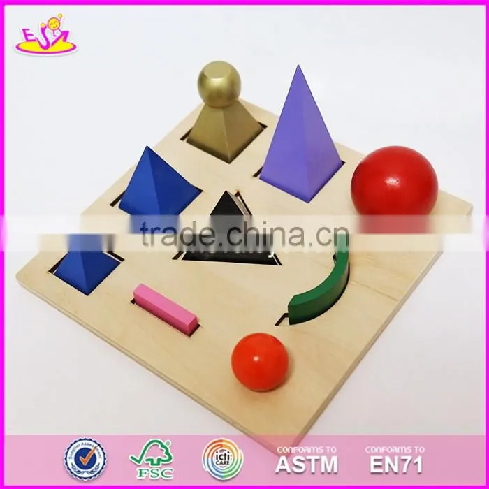 2017 New design toddlers preschool wooden montessori toys W12F010
