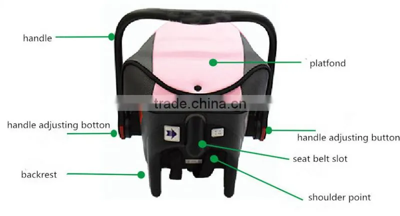 Wholesale plastic baby travel basket made in ningbo