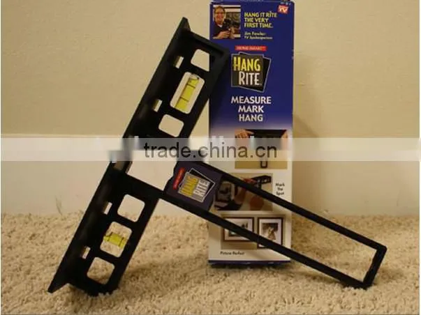New useful home plastic hang rite measure tool spirit level Hang rite tool