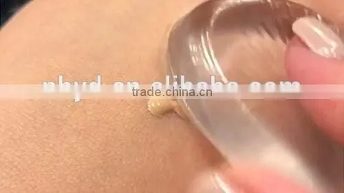 2017 Wholesale round clear silicone makeup sponge