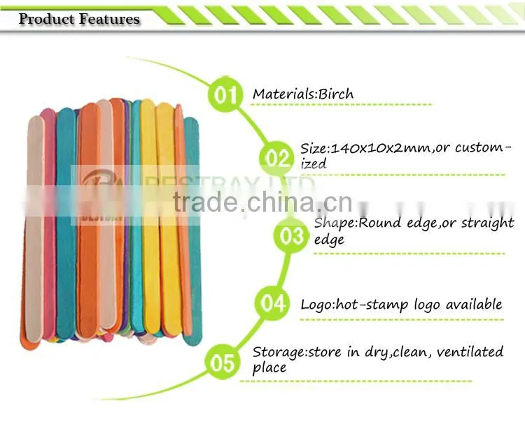 Custom embossed bulk popsicle stick