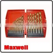 17pc Titanium Coated HSS Drill Set