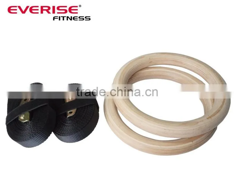 2017 Hot sale exercise wood Gymnastic Ring