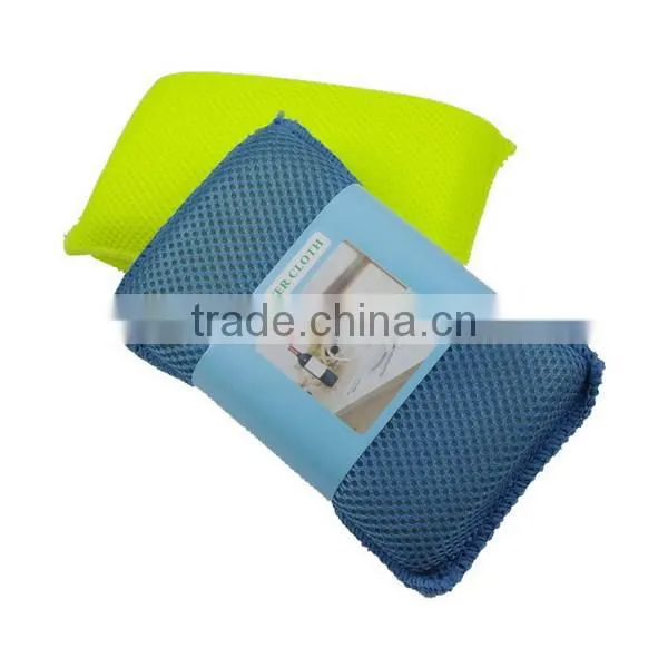 Good Quality microfiber mesh bug sponge/automotive wash sponge/microfiber cleaning car sponge