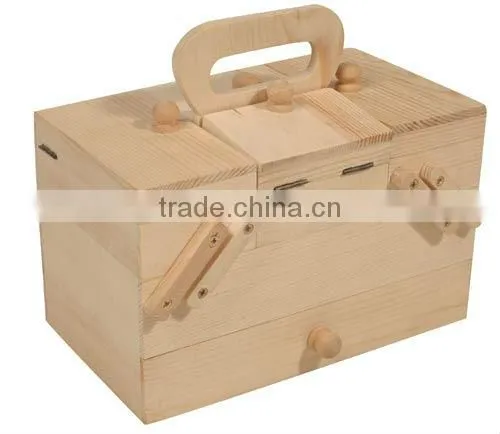 Folding wooden box
