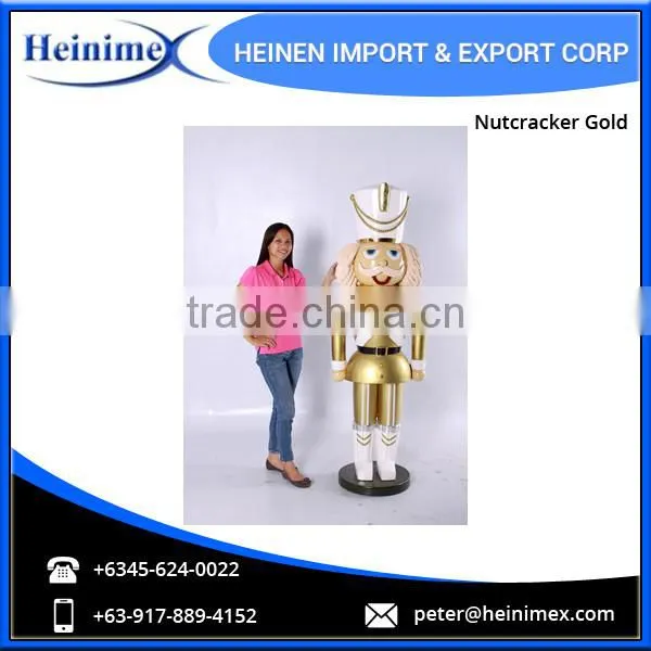 New Arrival Creative High Quality Handmade Gold Color Nutcracker for Christmas
