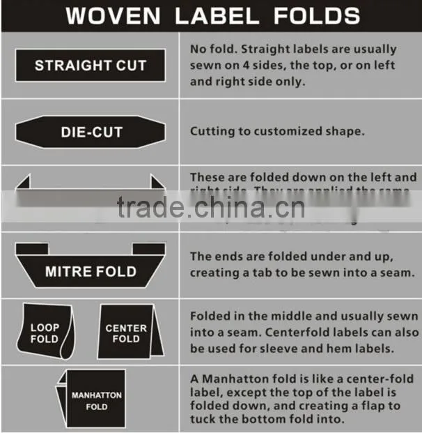 China custom high quality cheap garments woven labels
