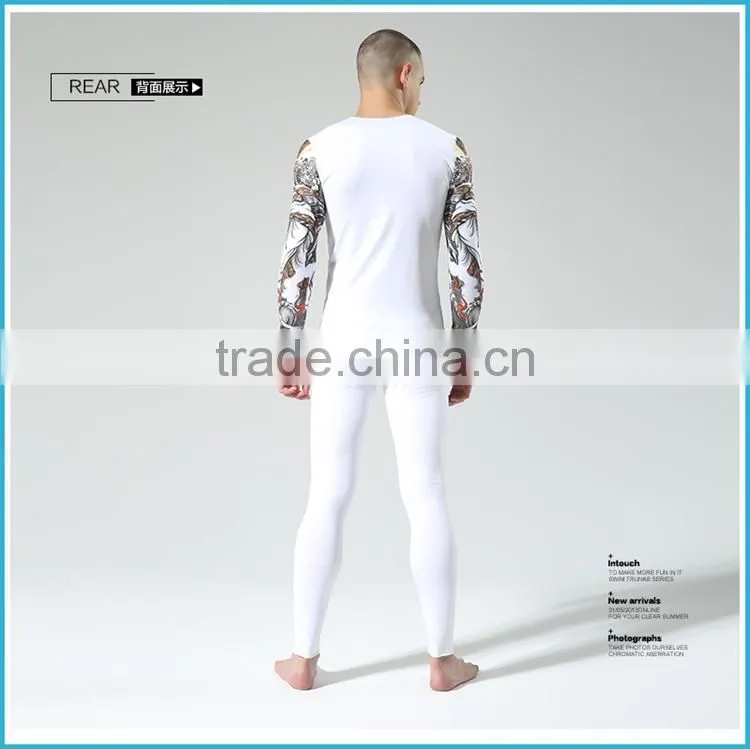 Digital Printing Winter Heated Thermal Underwear Fleece Polypropylene Young Men Baselayer Underwear