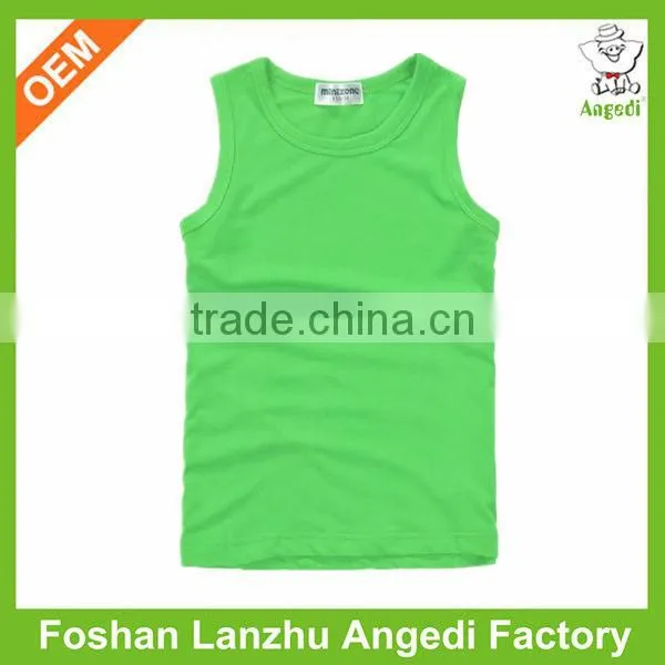 Summer Knitted Soft Fabric Kids Sports Wear tank top