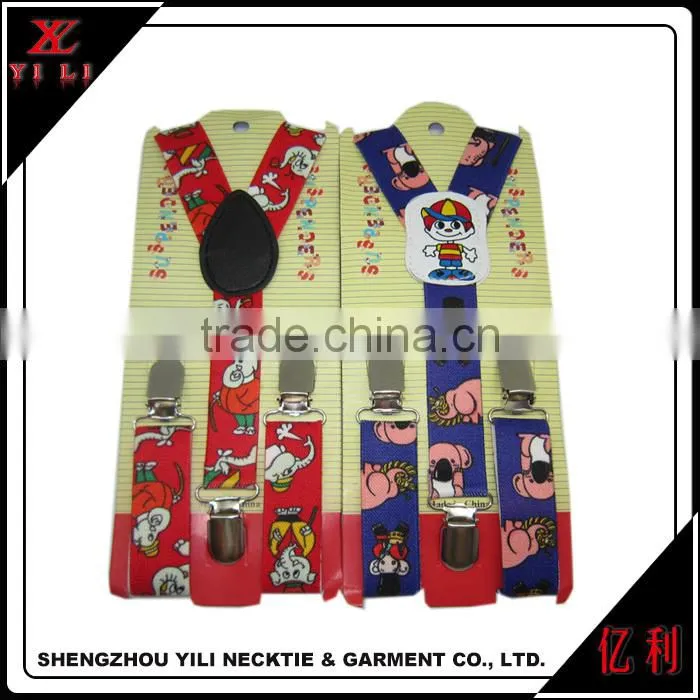 Colorful mini boys elastic suspenders