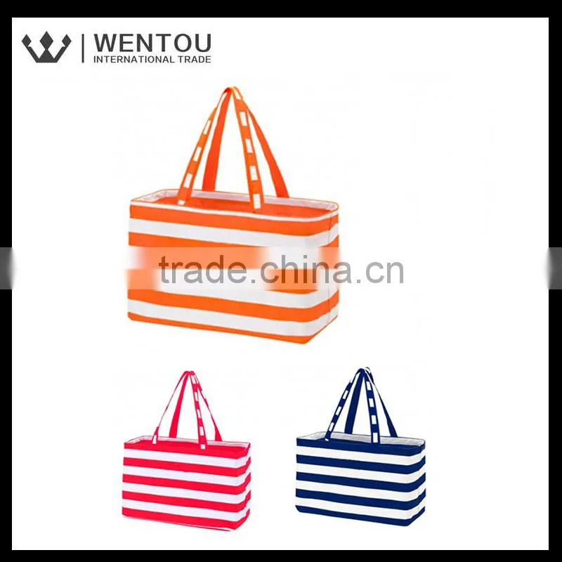 Hot sale women stripe Tote Bag