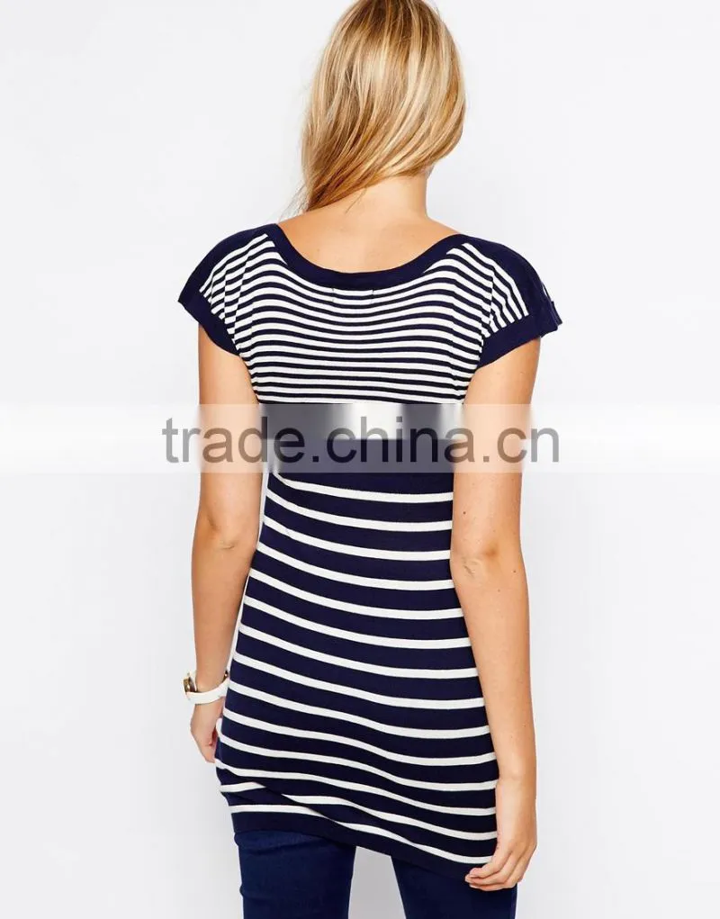 New Look Maternity Boat Neck Stripe Tunic