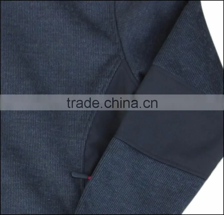 TPU and fleece mens bodkin knitted jacket soft shell for 3layers