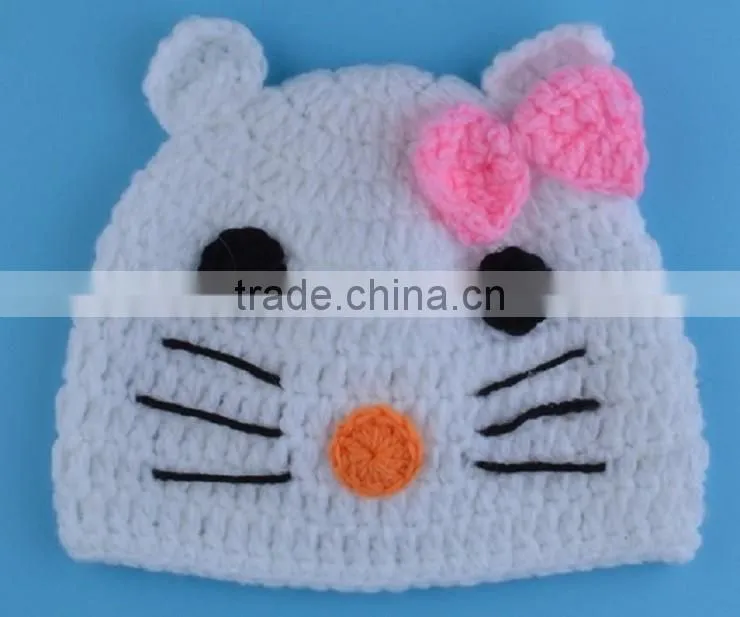 2016 large fashion high quality stars pattern baby knit hat