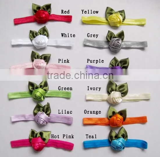 handmade flower baby bow headband