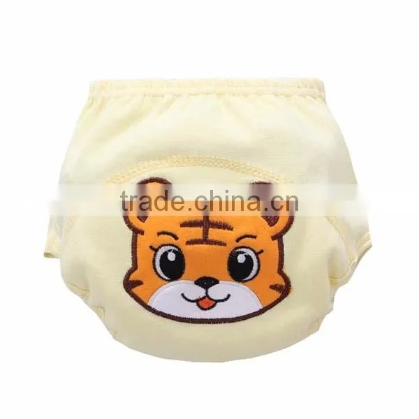 lovely elephant style 3 layers waterproof high quality baby cloth diaper