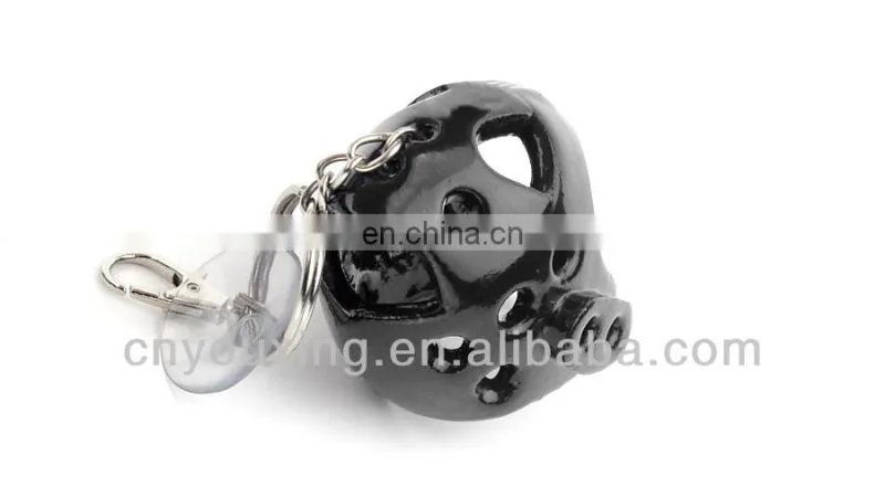 Taekwondo Blue Head Protector Guard Helmet Gear Stainless Steel Keychain