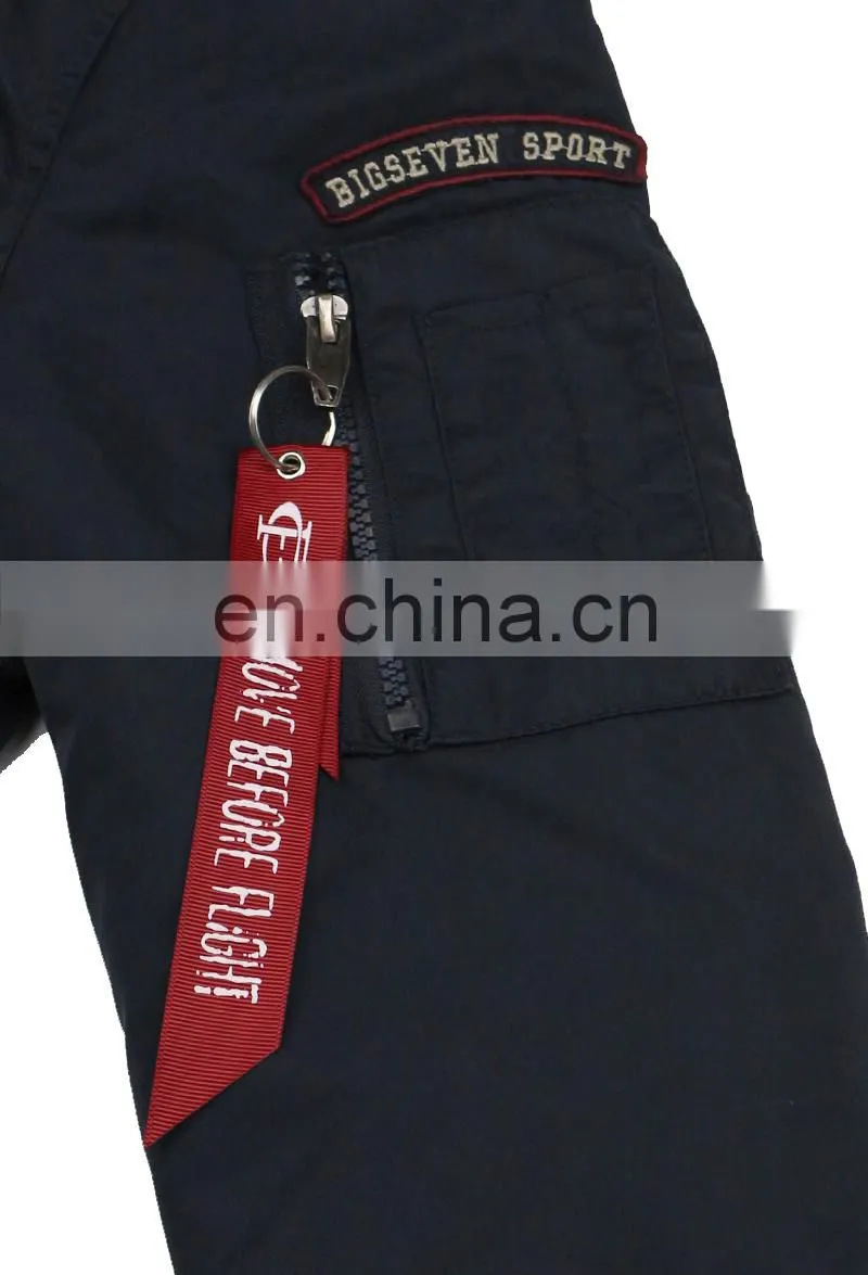 high quality Nylon Plain navy Flight bomber jacket mens