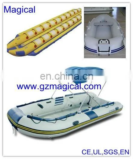 Blue inflatable rowing boat/inflatable sea kayak