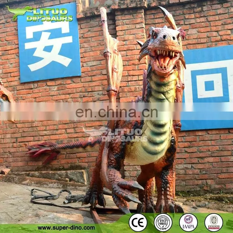 Outdoor Playground Mechanical Magic Smoke Dragon