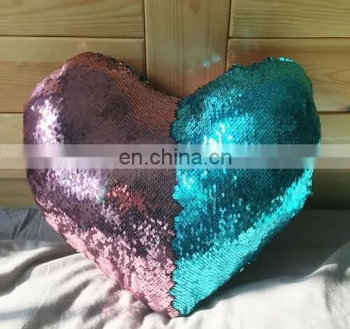 two color changing sequin throw pillow mermaid reversible sequin cushion
