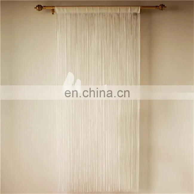 Romantic white European string valance curtain patterns