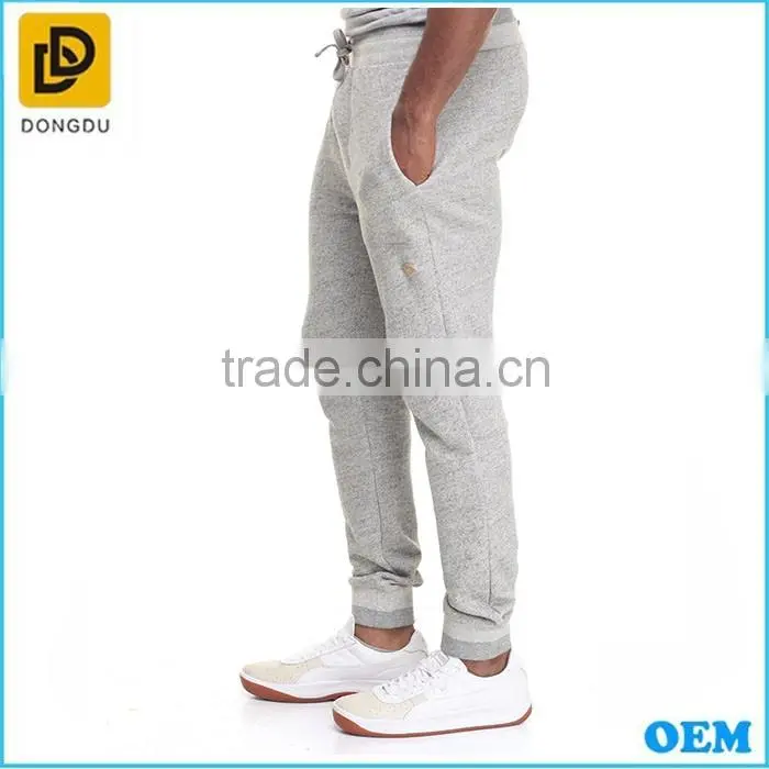 2016 White pure cotton mens jersey pants for mens