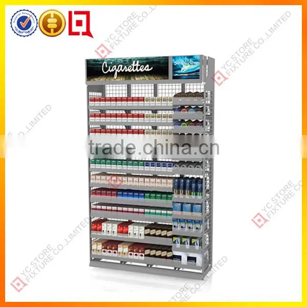 2015 fashion wall-mounted acrylic cigarette display stand
