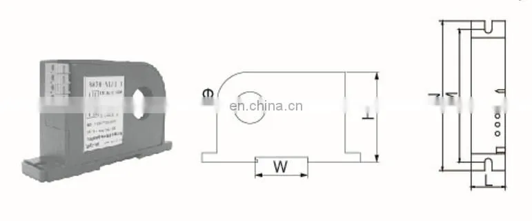 DC Leakage current sensor BA50L-AI/V Input 0-1A Leakage current output dc0-5V
