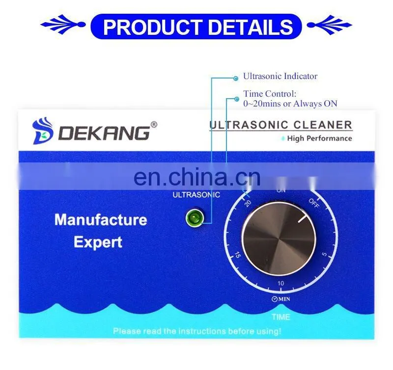 10L SUS304/SUS316 Medical Ultrasonic Cleaner Baby Bottles Washer with Drainage Function
