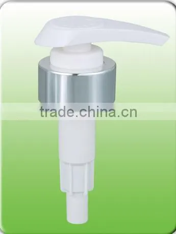 Plastic Hand Lotion Pump with Aluminum cover 33/410
