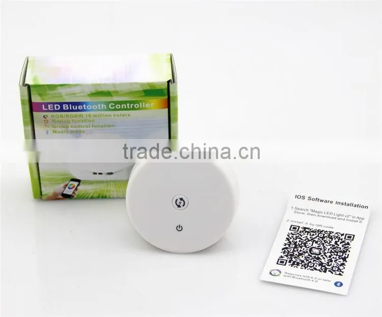 Smart RGB/W LED Strip Light Bluetooth LED Controller with Multilingual Android & IOS APP, Support Disco Mode and Camera Colorpix