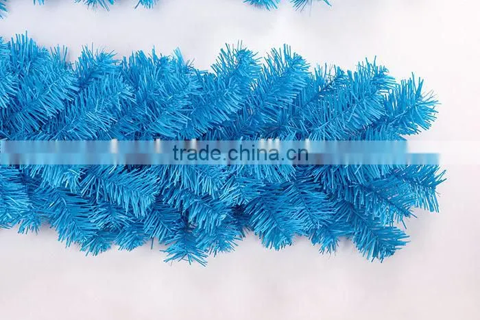 New design 270cm blue christmas garland without decoration