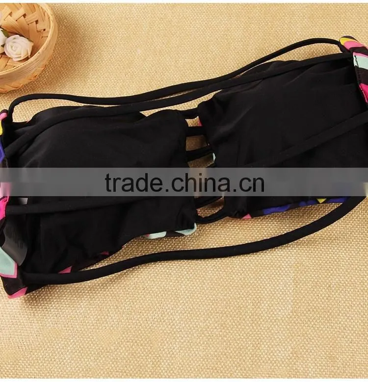 New Women Paded Bra Scallop Bandeau Top