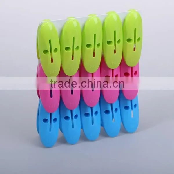 Laundry accessories 18 pcs plastic colored spring clothespins