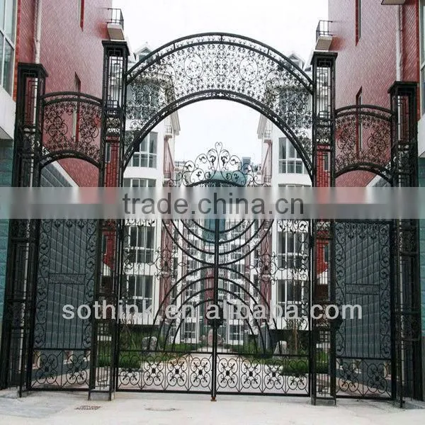 Iron sliding door gate
