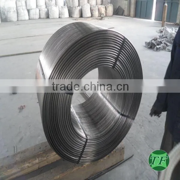low carbon flux Ferro Calcium Cored Wire/flux CaFe cored welding wire wholesale china