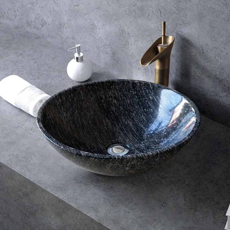 Timeless Durability of Round Granite Hand Wash Basin for Modern Bathroom
