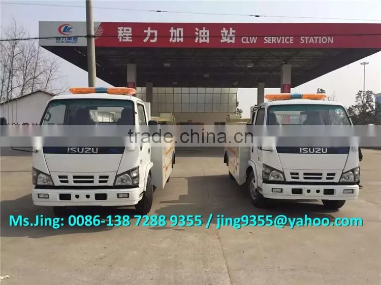 LHD 4x2 Small road wrecker tow trucks 3-5T for sale
