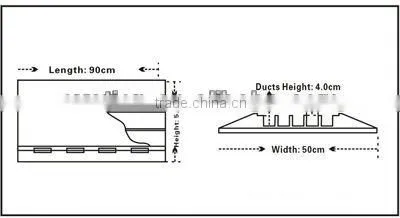 pvc and rubber 5 channel cable cross made of PU 5 channel PU cable cross stage cable protector
