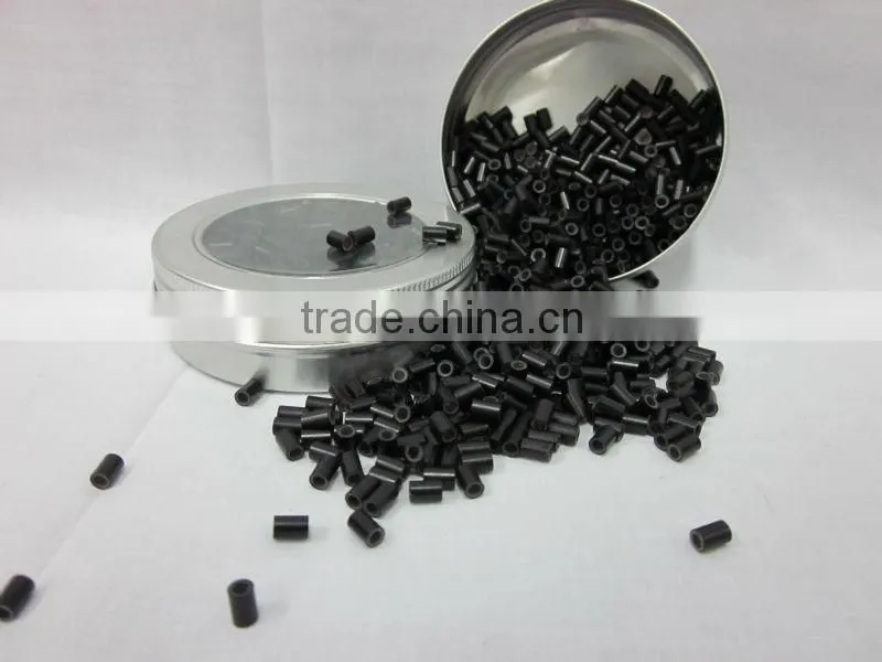 Blcak Durable Silicone Copper Micro Rings