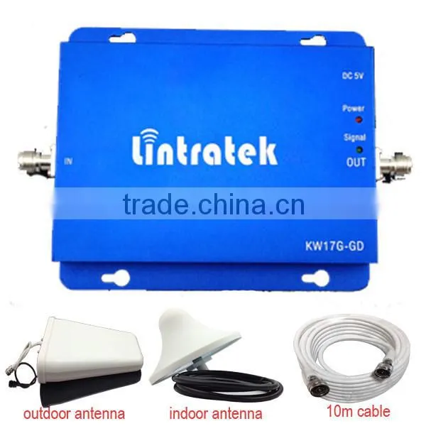 China Easy operation GSM 900mhz&2100mhz mobile signal repeater ,dual band Phone Signal Booster + Antenna