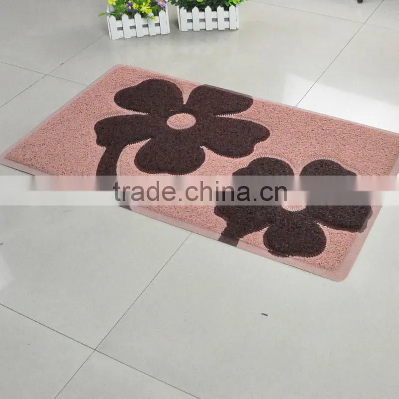 High quality anti-slip customized printed logo PVC Floor Mat