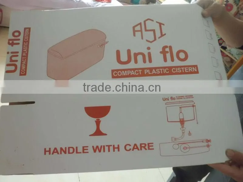 9 L water PP toilet tank with hand lever